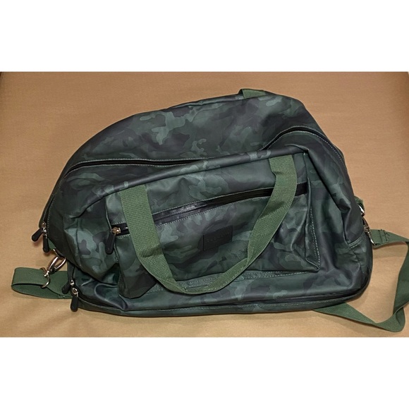 Duchamp Bags Duchamp Rubberized Camo Green Duffle Bag Poshmark